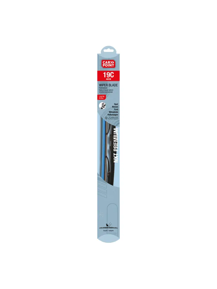 Long Life ruitenwisser 48cm, 100% natuurrubber