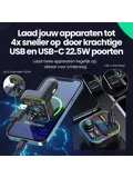 FM Transmitter - BT 5.3 - USB-C 22,5W