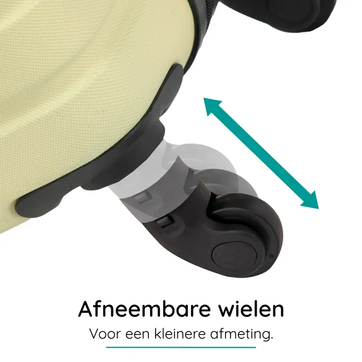 Reiskoffer M ABS 74L met TSA-slot en 360° wielen