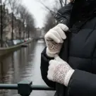 R2B Touchscreen Handschoenen Winter - Wit