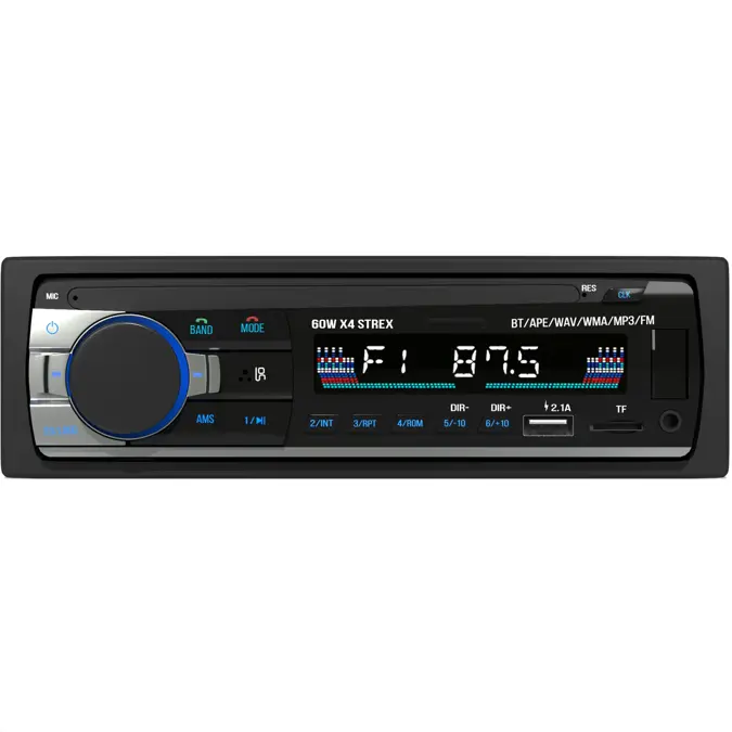 Strex Autoradio met Bluetooth - 1DIN