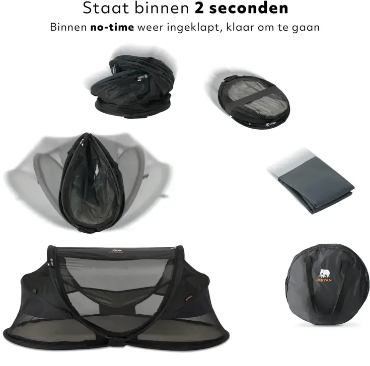 Baby luxe campingbedje - Zelfopblaasbare matras