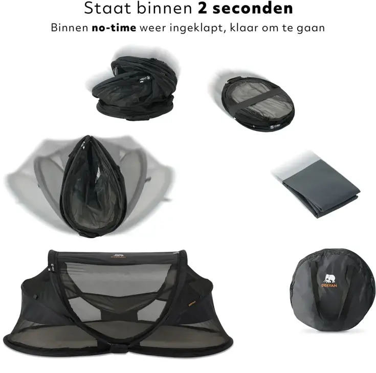 Baby luxe campingbedje - Zelfopblaasbare matras