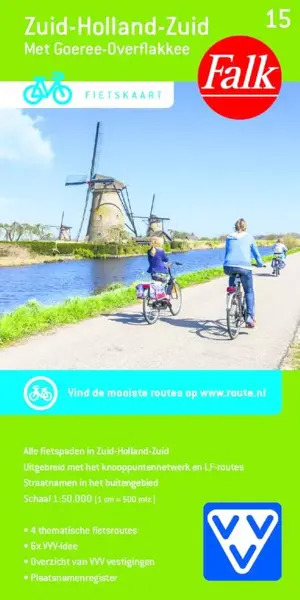 Falk fietskaart 15 Zuid-Holland Zuid