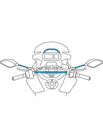 Optiline telefoonhouder motor spiegel