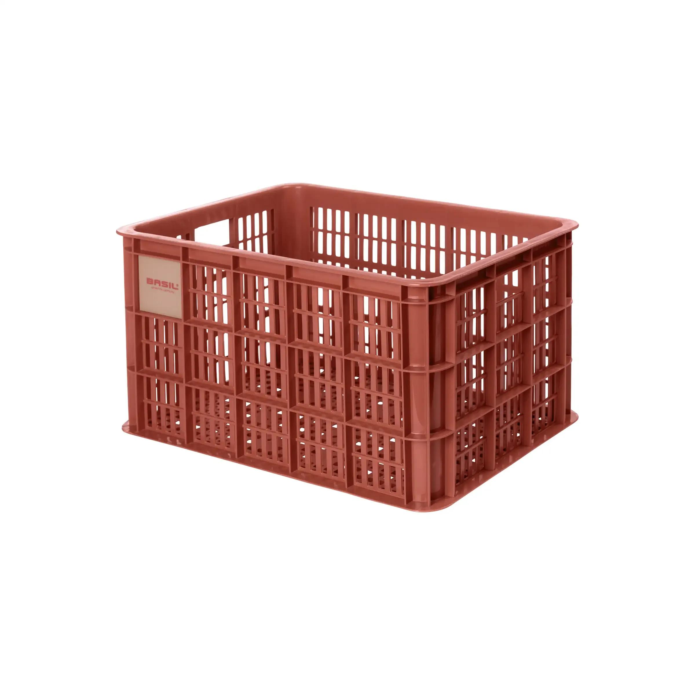 Basil  Gerecyclede fietskrat Crate L  Rood main product image