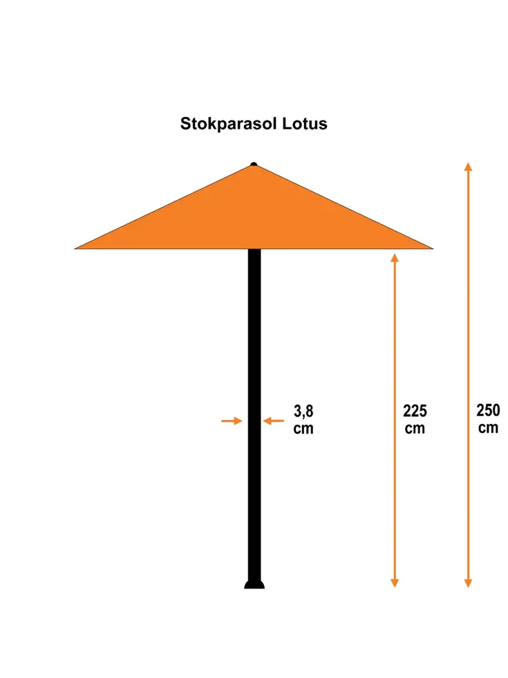 Lotus 250x250 Stokparasol