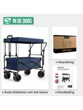 Bolderkar Opvouwbaar XL met Dak
