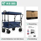 Bolderkar Opvouwbaar XL met Dak