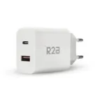 Krachtige 20W USB A & USB C Adapter Wit