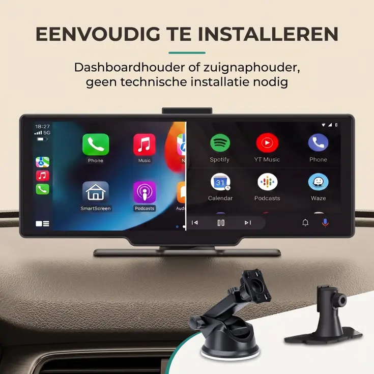 CarPlay Scherm - 10,26 Inch - 4K Dashcam - SD Card