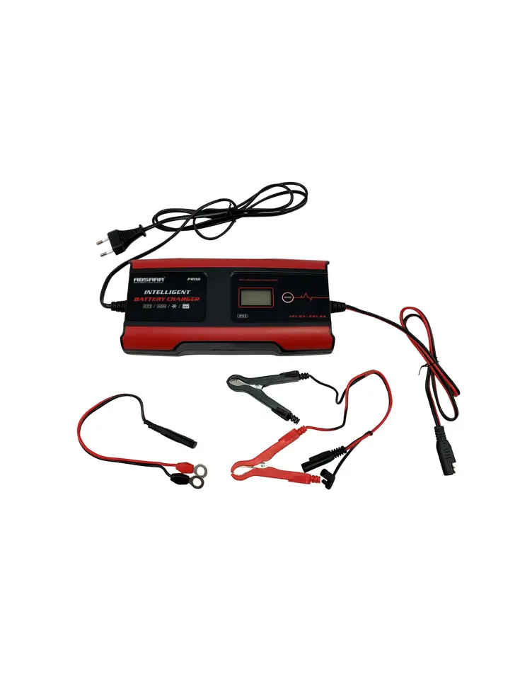 Processor gestuurde acculader 12V/24V 8A