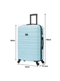 Reiskoffer M ABS 74L met TSA-slot en 360° wielen