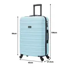 BlockTravel reiskoffer - M - TSA-slot - 74L