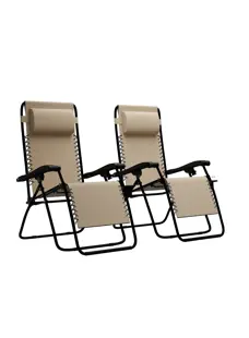 LifeGoods Opvouwbare Tuinstoelen