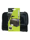 Compacte zwarte waterafstotende stuurtas 5L