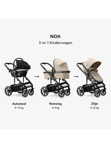 Noa Kinderwagen 3-in-1 - Inclusief autostoel