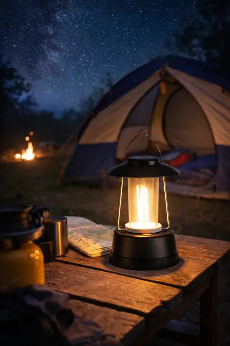 LED Campinglamp met Ophanghaak