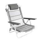 Bo-Camp - Beach chair - Monaco - Aluminium - Grijs