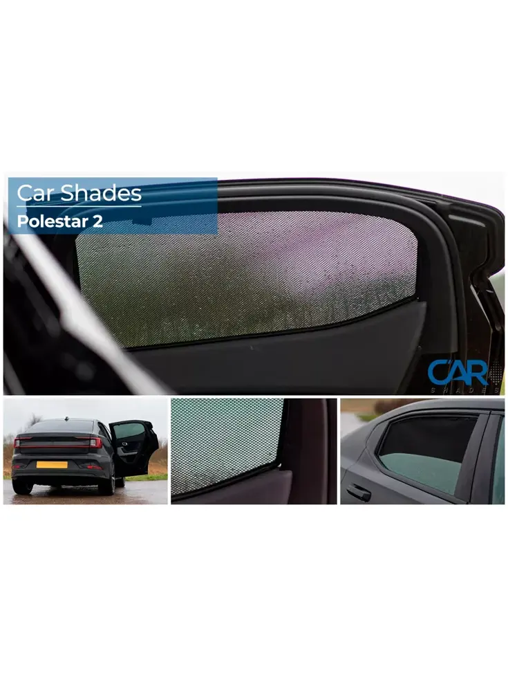 Polestar 2 EV 2019 - Zonneschermen achterportieren - Car Shades