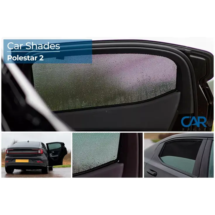 Polestar 2 EV 2019 - Zonneschermen achterportieren - Car Shades
