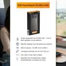 Powerbank 20000 mAh Snellader & LED Display