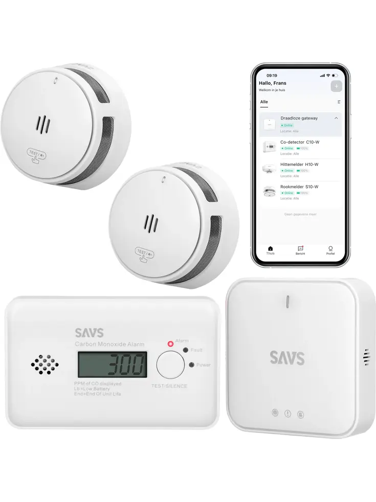 LinkSmart bundel 2 Rookmelders, 1 CO-melder
