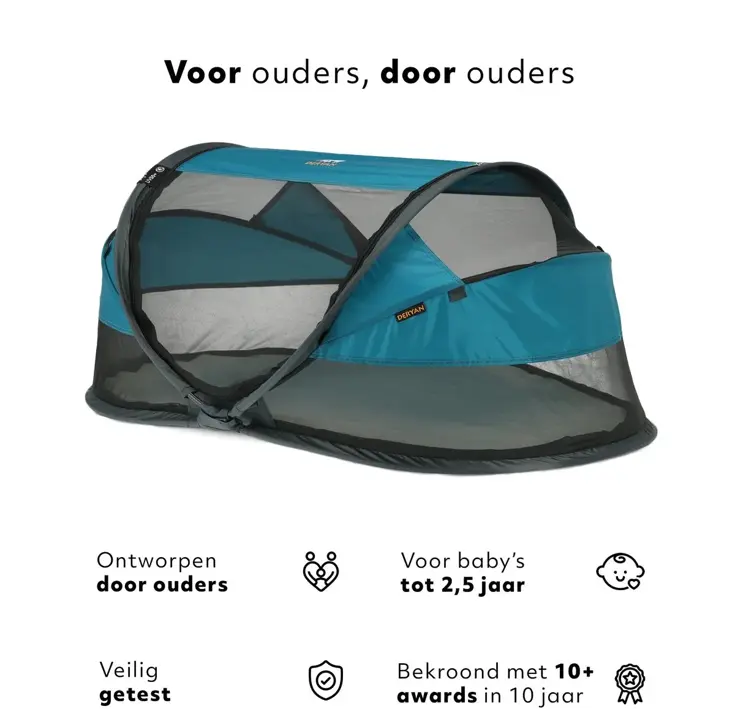 Baby luxe campingbedje - Zelfopblaasbare matras