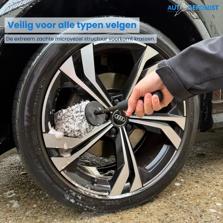 Velgenborstel + Banden Borstel - Slijtvaste Haren