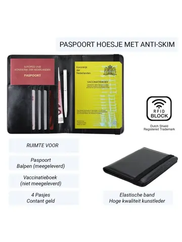 RFID Vaccinatiepaspoort Hoes Anti Skim Bescherming