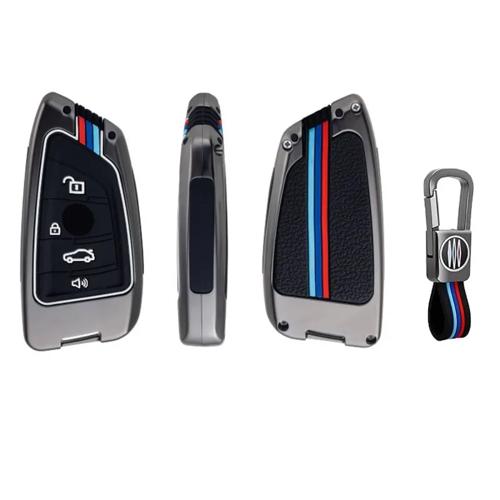 Metalen Sleutelhoesje voor Bmw grijs B4A
