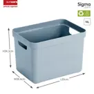 Sigma home - Opbergbox - 18L - 4-delig
