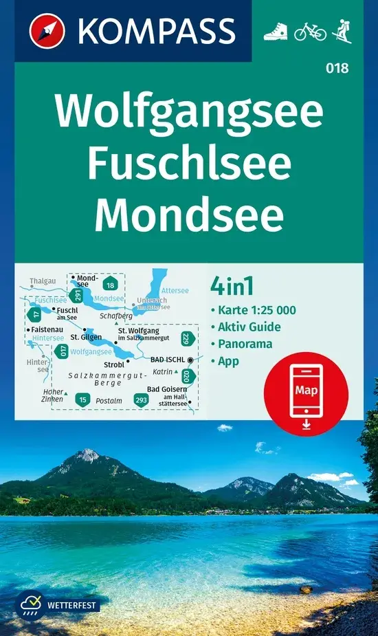 Wandelkaart WK018 Wolfgangsee
