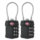 TSA slot met staalkabel voor bagage – 2 stuks