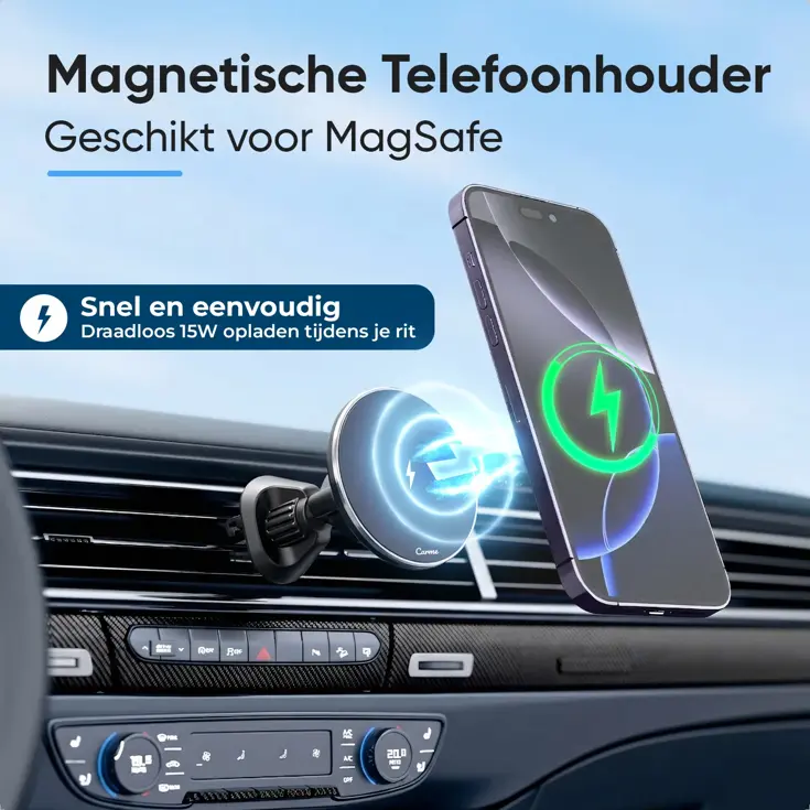 MagSafe Telefoonhouder Auto met Draadloos Opladen