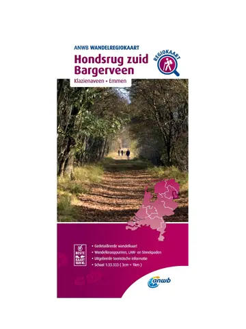 ANWB Wandelkaart Hondsrug Zuid - Bargerveen