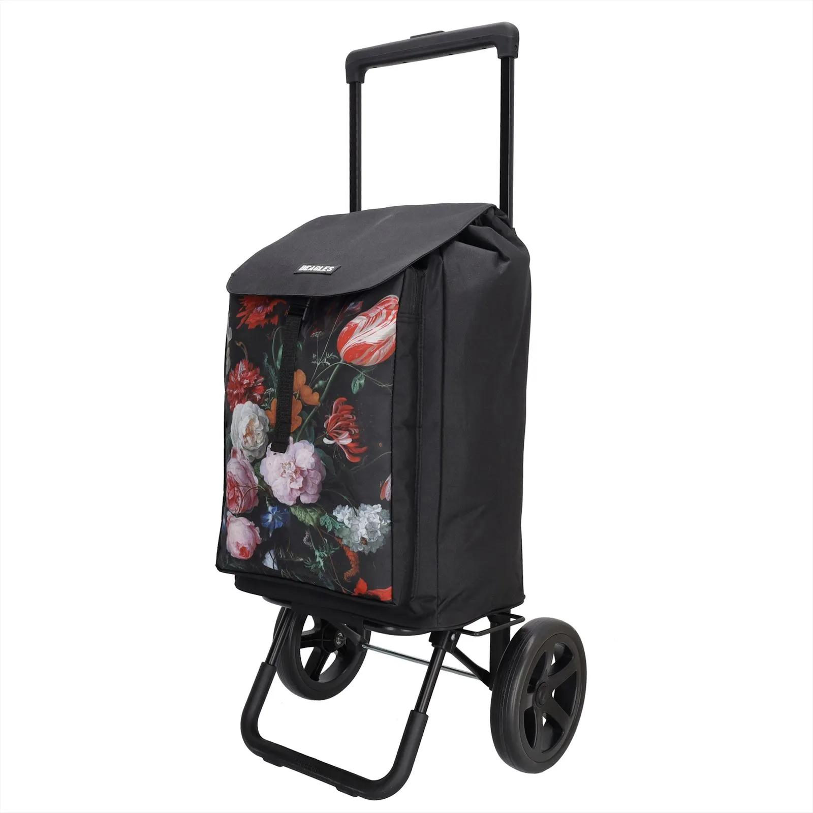 Beagles   Shop&Go  Boodschappenkar 40L  Zwart-Meerkleurig