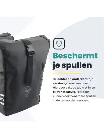 Voltano Dubbele Rolltop Fietstas 48L