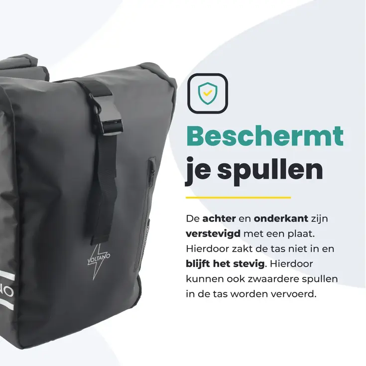 Voltano Dubbele Rolltop Fietstas 48L