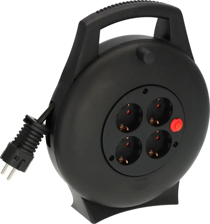 Vario-Line kabelhaspel 10 m, 4 stopcontacten