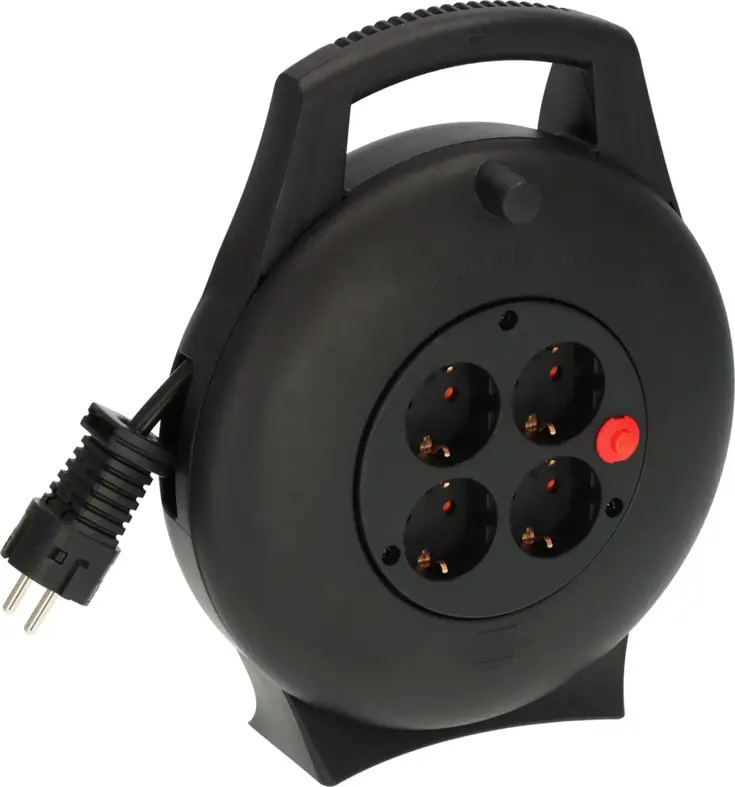 Vario-Line kabelhaspel 10 m, 4 stopcontacten