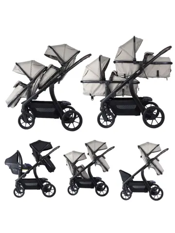 Kinderwagen Novi Pacific Premium Duo Solid Sand