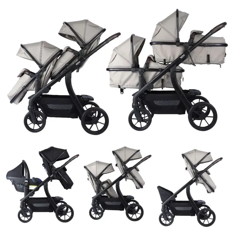 Kinderwagen Novi Pacific Premium Duo Solid Sand