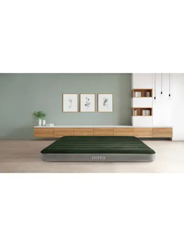 Luchtbed - Intex Downy - 2P - 152x203 + Pomp