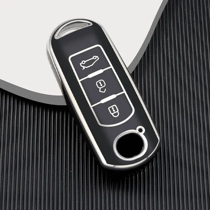 Dutch Shield Sleutelhoesje  Mazda zwart A3