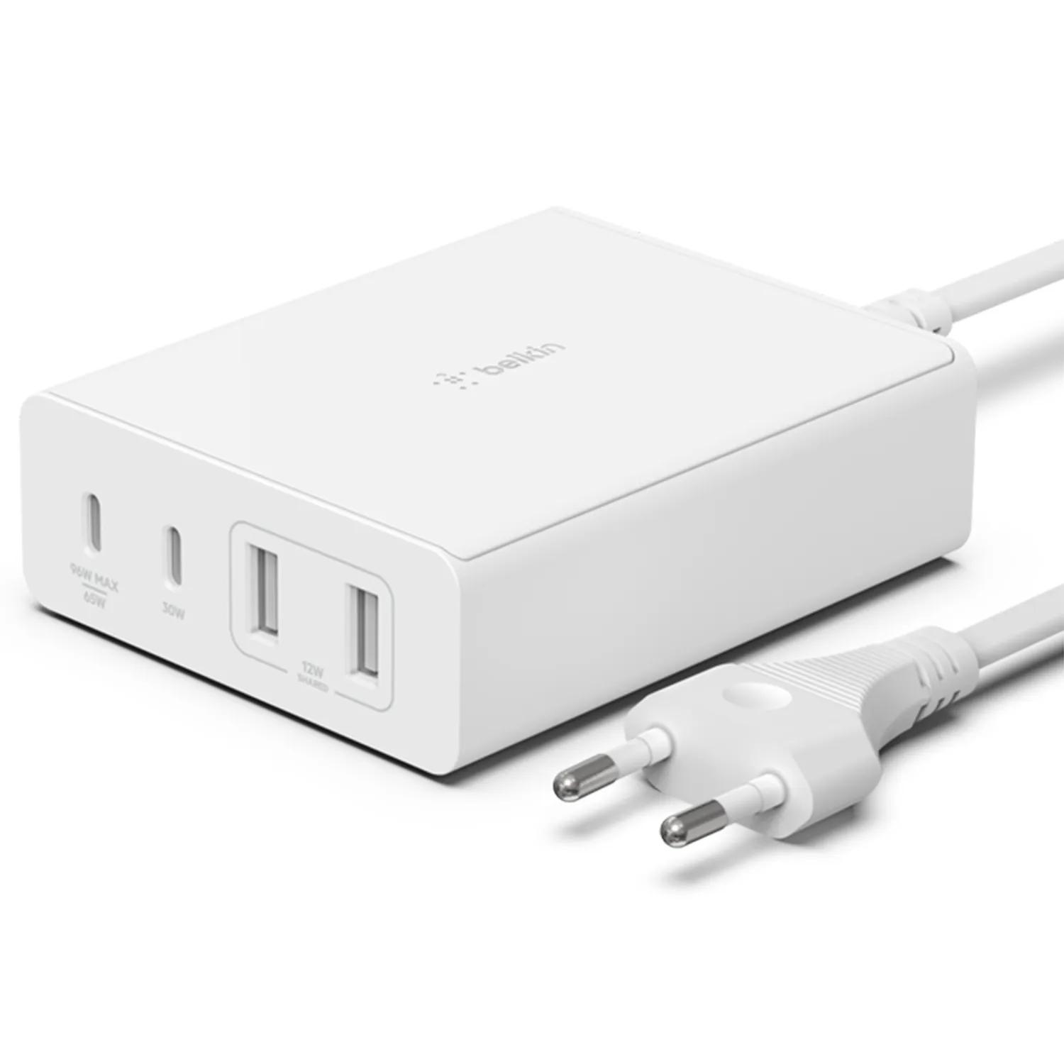 Belkin  4 Poorts Adapter  USB-A en USB-C  Wit main product image