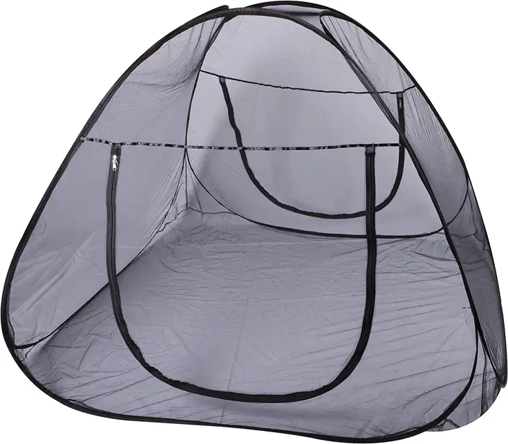 Bedtent Pop Up klamboe - 200x180cm - Zwart