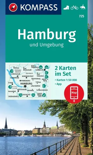 Wandelkaart WK725 Hamburg und Umgebung