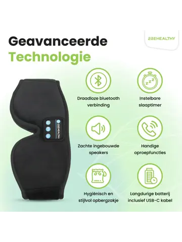 3D Slaapmasker met Bluetooth