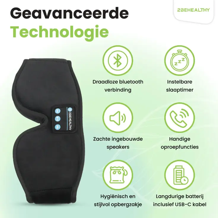 3D Slaapmasker met Bluetooth